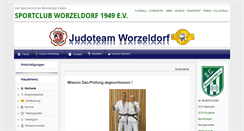 Desktop Screenshot of judoteam-worzeldorf.de
