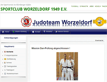 Tablet Screenshot of judoteam-worzeldorf.de